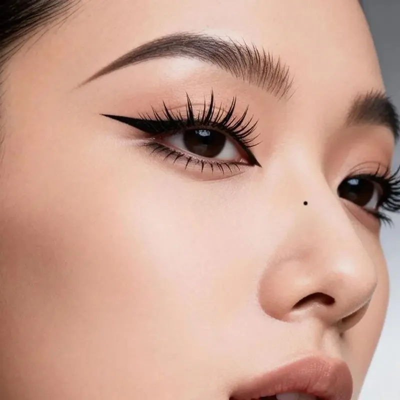 Waterproof Eye Makeup Stamping Pen Set Smudge Resistant Long Lasting Eyeliner Stamp Pen Ultra Fine Portable Lower Lash Stamp