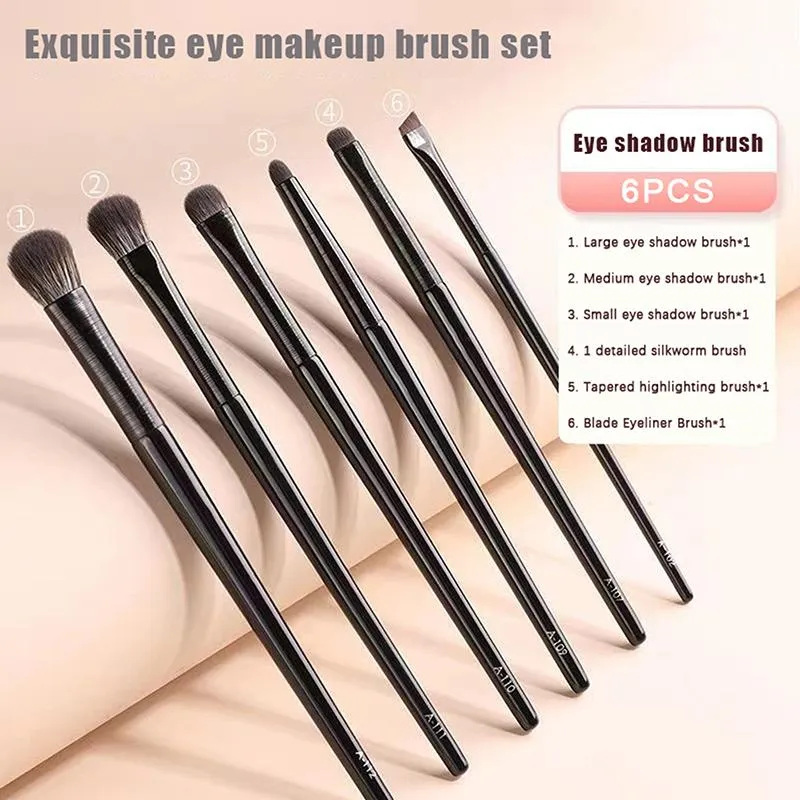 Makeup Brushes Set 5 6 8 10 Pcs Professional Soft Eyeliner Eyeshadow Contouring Blending Blush Beauty Tools Kit for Women — image 4