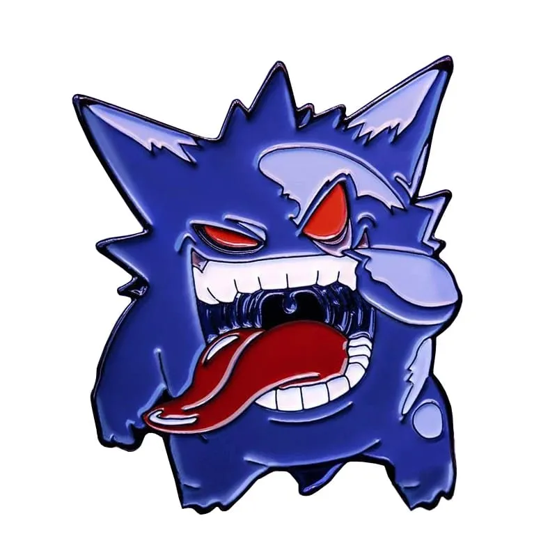Anime Games Pokemon Enamel Pins Collect Mobbles Gengar Metal Cartoon Brooch Backpack Hat Bag Collar Lapel Badges