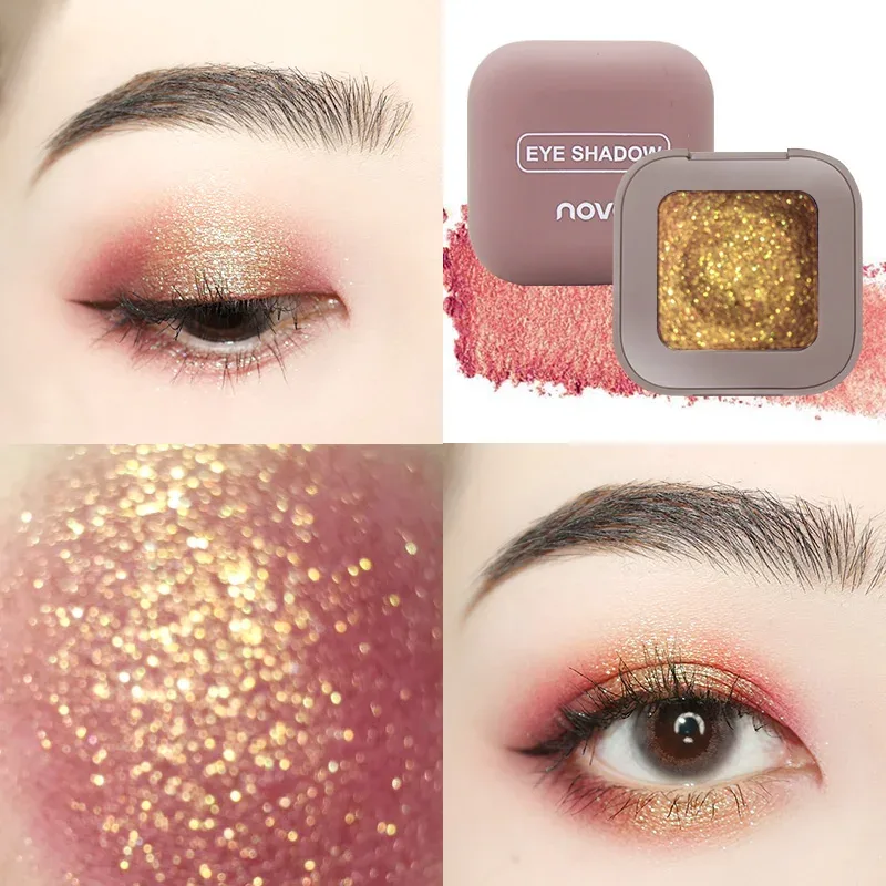 Keyboard Fingertips Cool Eye Shadow Makeup Paint Glitter Eye Shadow 3D Bare Metal Eye Shadow For Brightening Eye Makeup