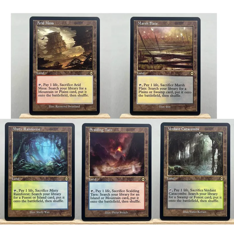 MH3 MH2 HOLO10-03 TCG Cards for Home Play Proxy Fetch Land Marsh Flats the Arid Mesa Misty Rainforest