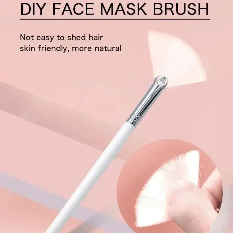 DIY Face Mask Brush Set Soft Applicator Brushes Makeup Tools Includes Soft Fan Facial Brushes Acid Applicator Brush