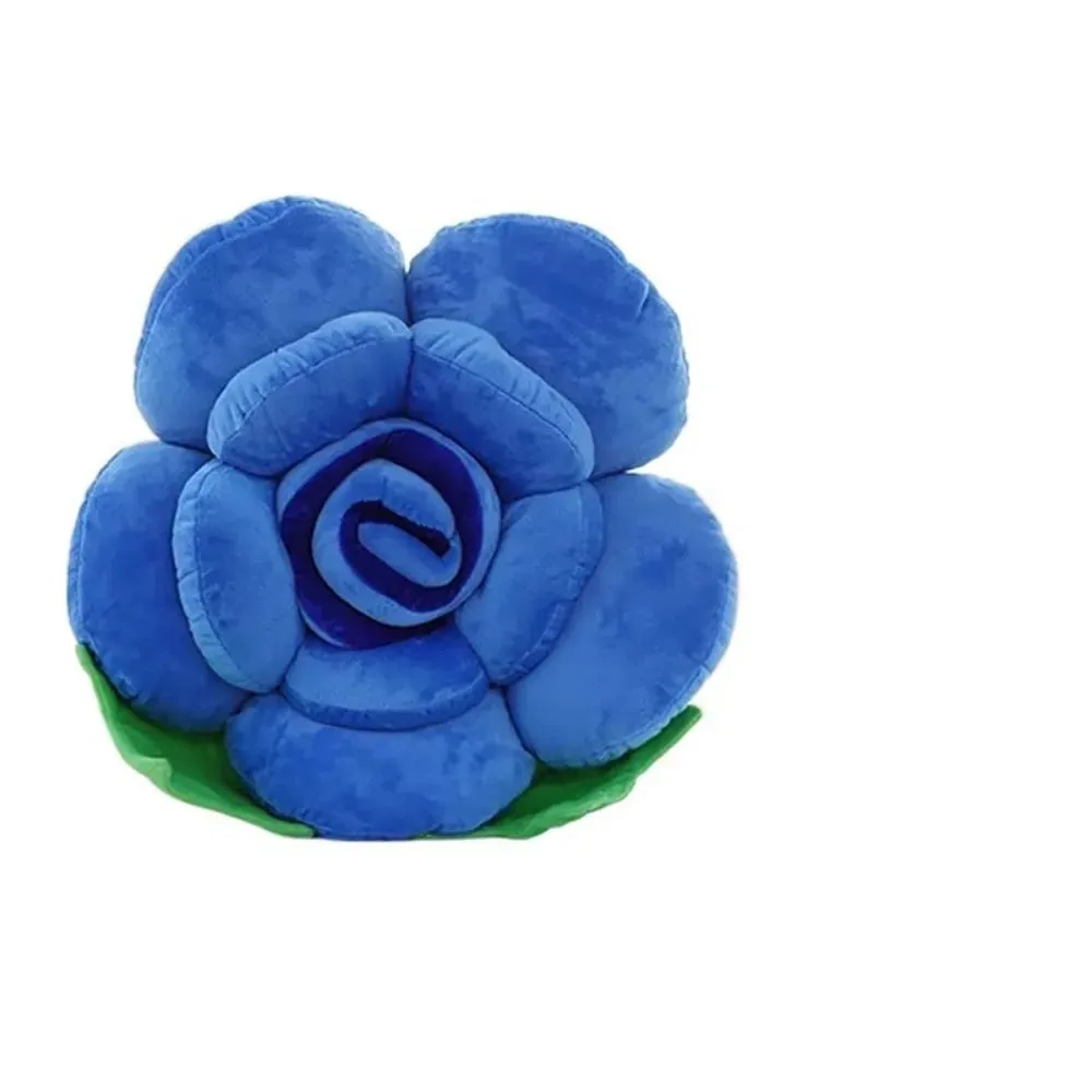 New Large Rose Shaped Pillow Simulated Plush Sofa Flower Cushion Colorful Car Interior Cushion Home Decor — image 15