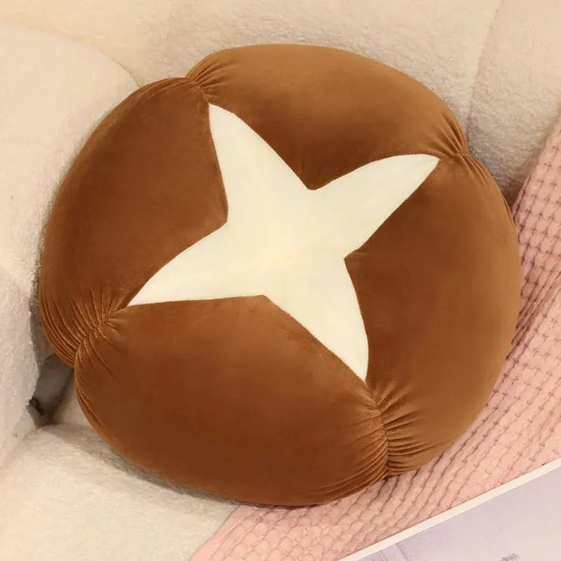 Kawaiiจำลองผักผลไม้Plush Cushion Persimmonเห็ดหอมมะเขือเทศนุ่มตกแต่งหมอนสำหรับห้องนอนโซฟาของขวัญ