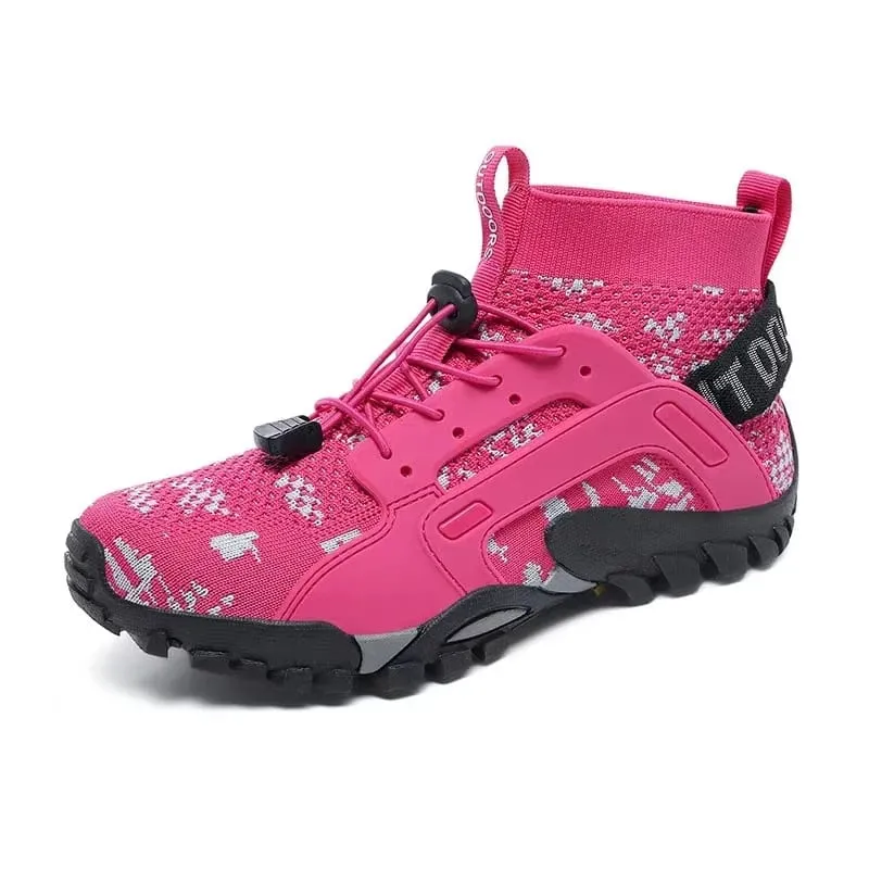 Unisex Hiking Wading Shoes Outdoor Climbing Cross-Country Fitness Shoes Anti-Slip Waterland Two-Purpose Fishing Trekking Shoes