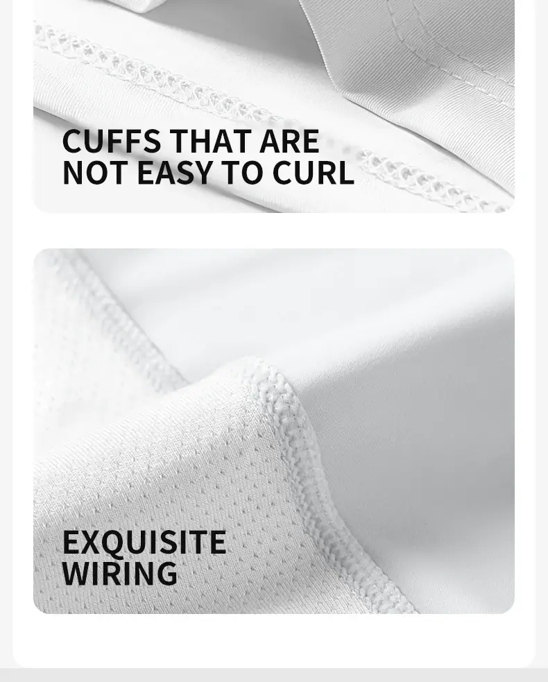 MiiOW 3Pcs Ice Silk Men Underwear 10A Antibacterial Breathable Crotch Men's Panties Silky Seamless Man Underpants Boxershorts