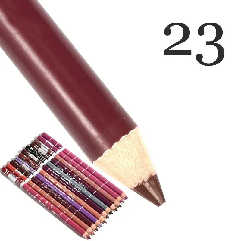 28Color Antifouling Lip Liner Professional Lipstick Pen Precise Waterproof Lip Outline Pencil Lip Makeup Lasting Eyeliner Creamy — image 9