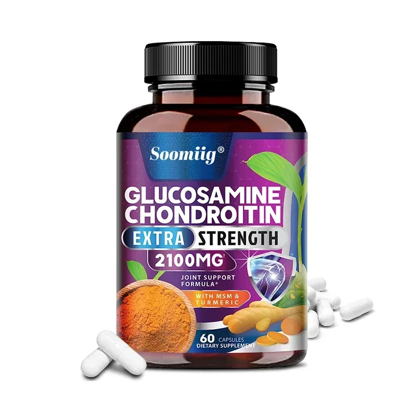Glucosamine Chondroitin Turmeric MSM - Triple Strength Helps with Joint Mobility Joint Support Supplement Immune Health