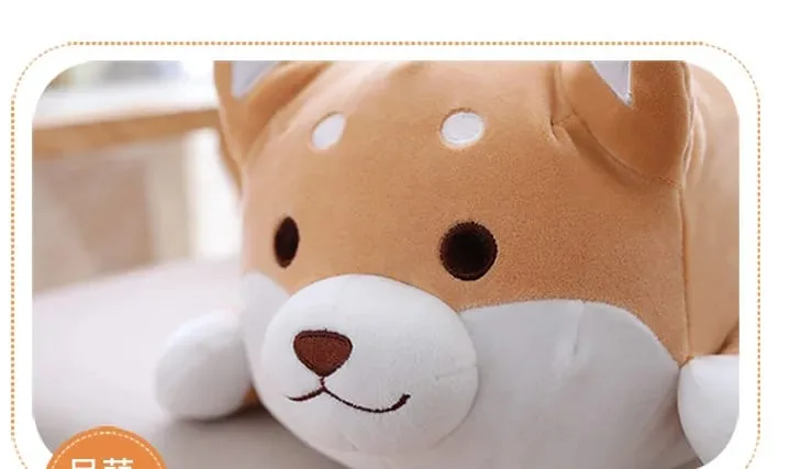 50cm Soft Stuffed Animal Plushies Lying Sleep Dog Hug Pillows Bedroom Kwaii Cute Doll For Kids Gift