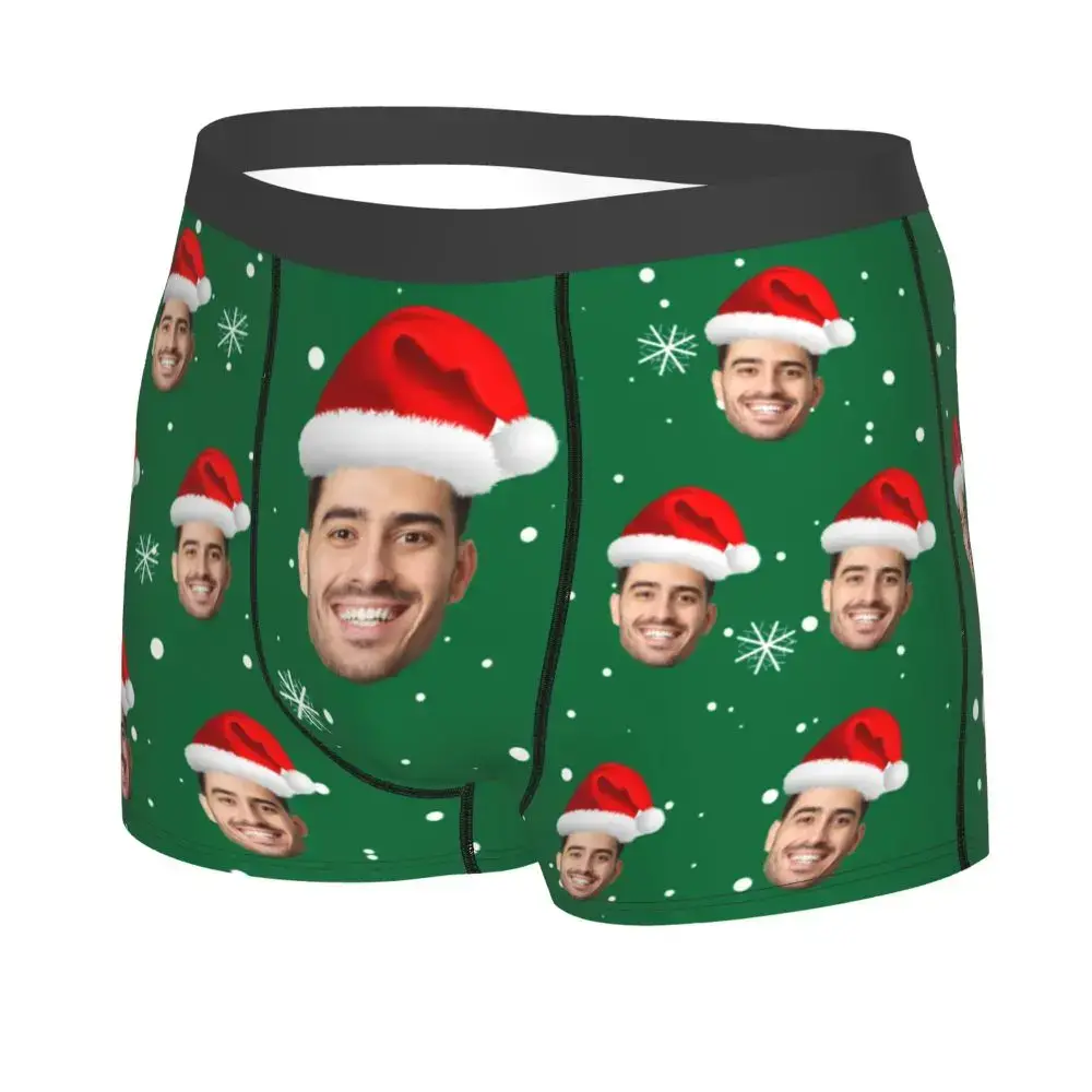 Christmas Gift Custom Face Boxers Men Gift Personalized Photo Underwear Design Birthday Boxer Briefs for Boyfriend Husband — image 8