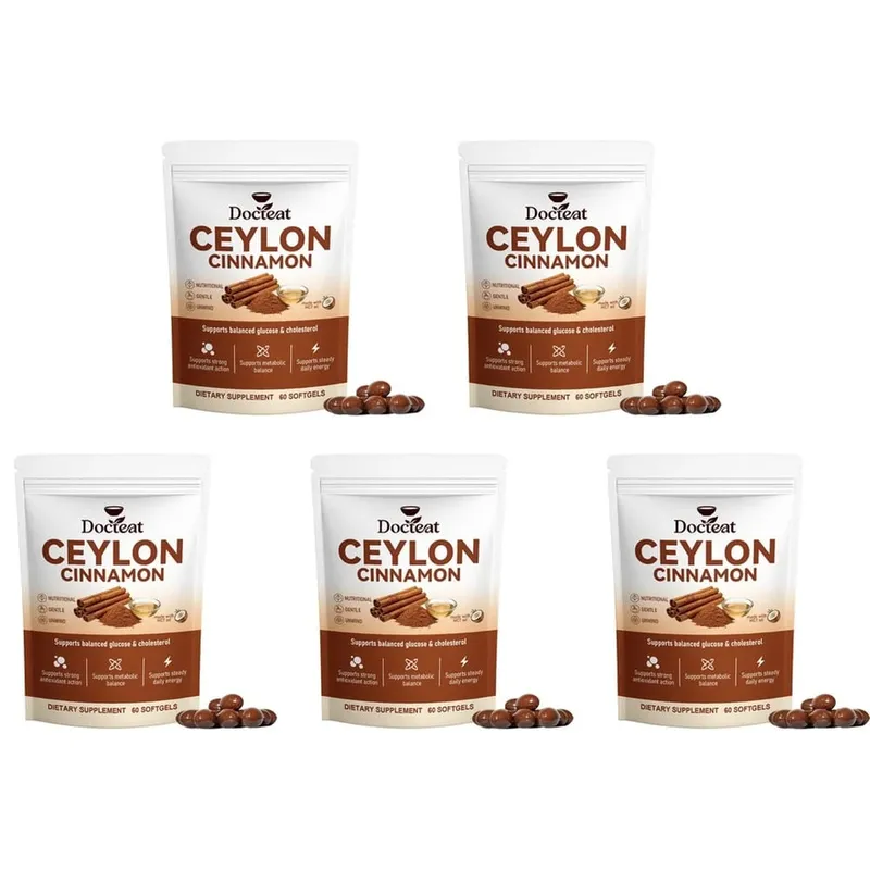 Ceylon Cinnamon Softgels dengan Vitamin B6 MCT Oil Menyokong Seimbang Glukosa dan Kolesterol Tenaga Imbangan Metabolik 60 Softgels — image 11
