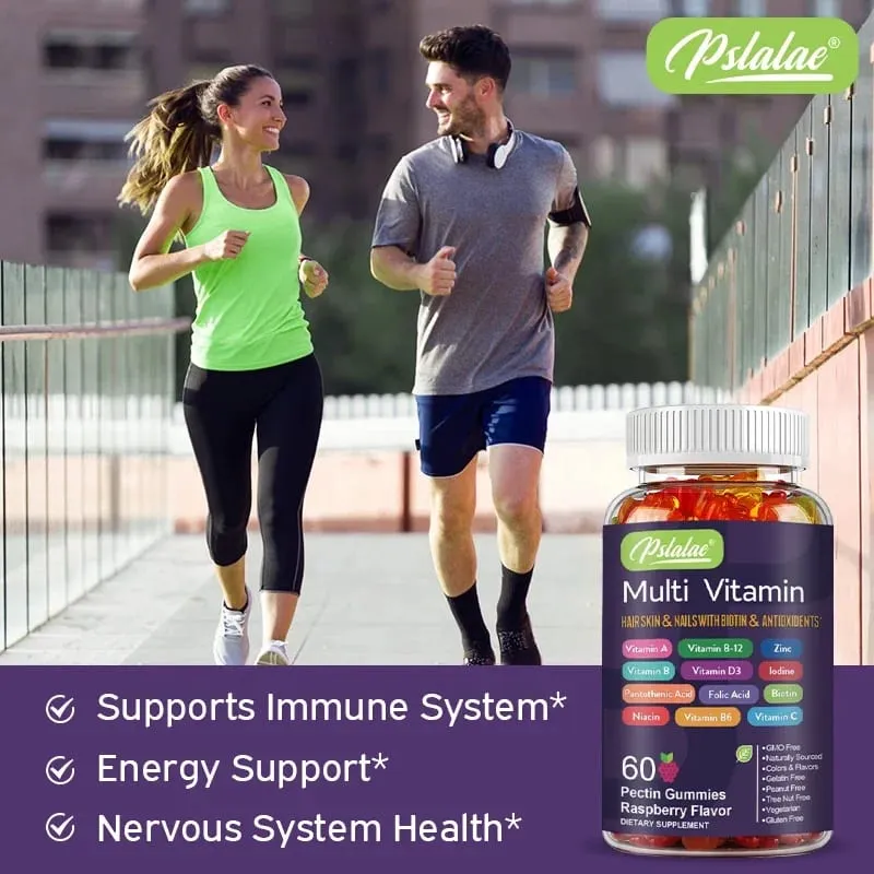 Multivitamin Gummies - with Vitamins and Minerals - Enhances Energy Levels Immune Support AntioxidantSupplements