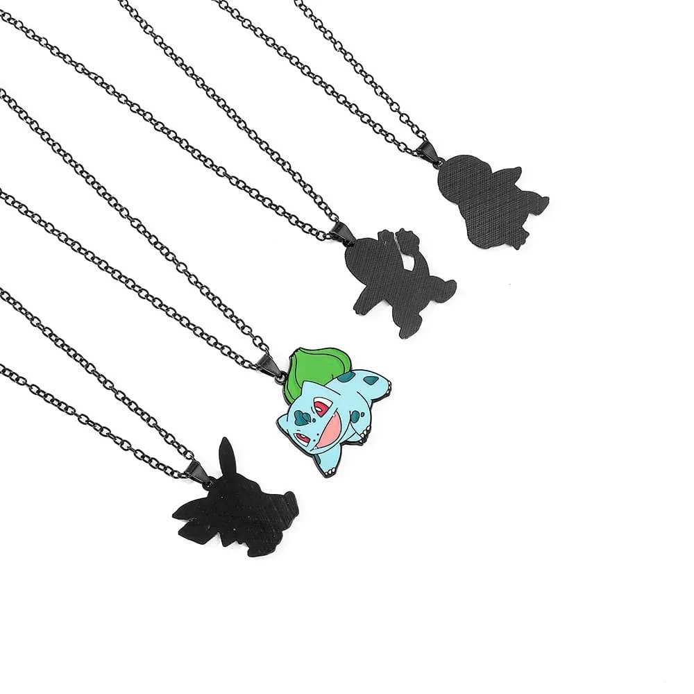 Anime Pokemon Metal Toy Figure Comel Pikachu Squirtle Psyduck Charmander Hiasan Parti Hadiah Cosplay