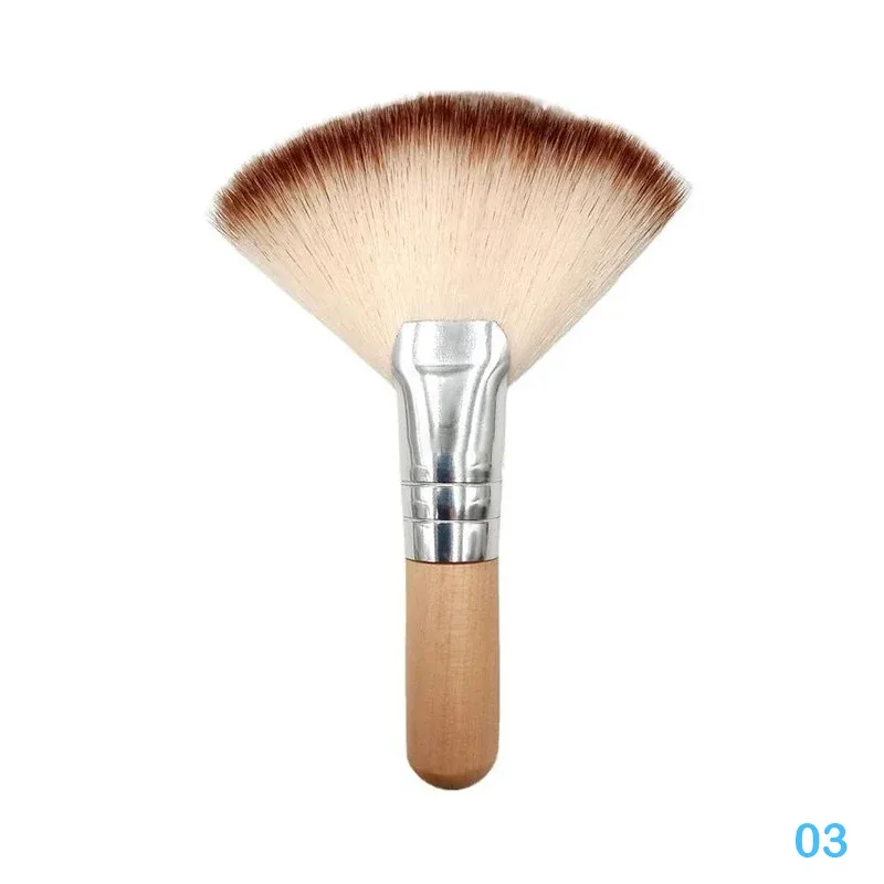 Mini Fan Makeup Brushes Facial Powder Foundation Blusher Concealer Brush Cosmetic Tools Synthetic Fiber Fan Brushes