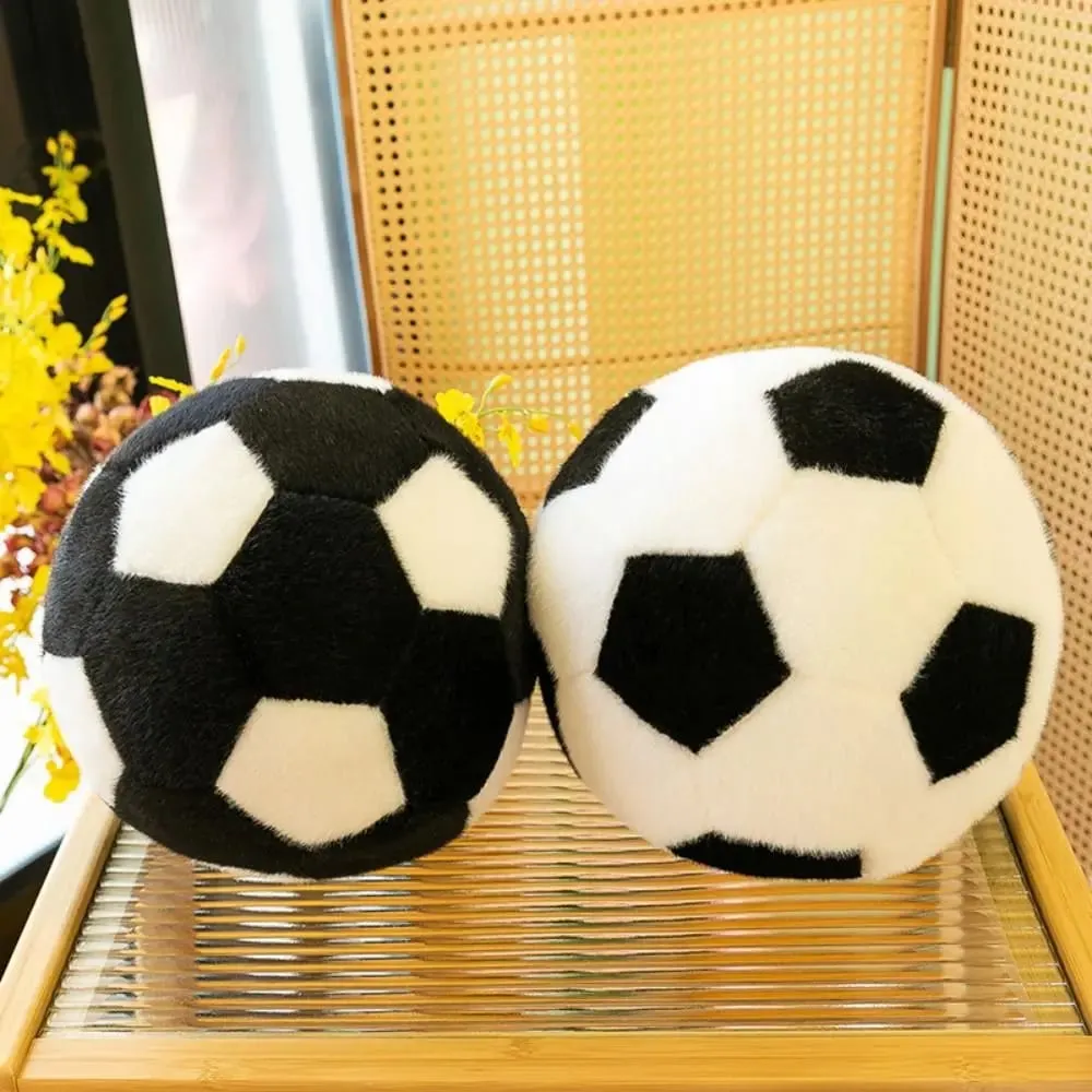 Bantal Lempar Bola Sepak Bentuk Bola Maskot Boneka Bantal Lempar Sepak Bola Lembut 13/20Cm Hadiah Ulang Tahun Teman Sepak Bola Ins — image 8