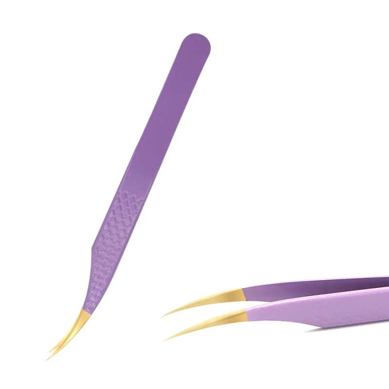 Eyelashes Tweezers Stainless Steel Superhard Tweezers High Precision Anti-static Tweezers For Eyelash Extensions Tools