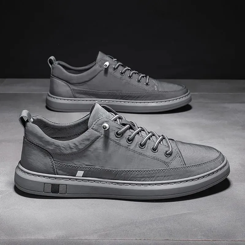 New Breathable Men Shoes Casual solid color lace up shoes Low cut comfortable Sneakers Trendy Male versatile flats Zapatos Homme