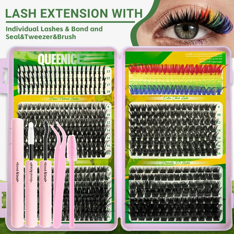 Lashes Cluster DIY Lash Extension Mixed Tray Clusters Eyelashes Fluffy Individual Lashes Cat Eye Lash Extension — image 9