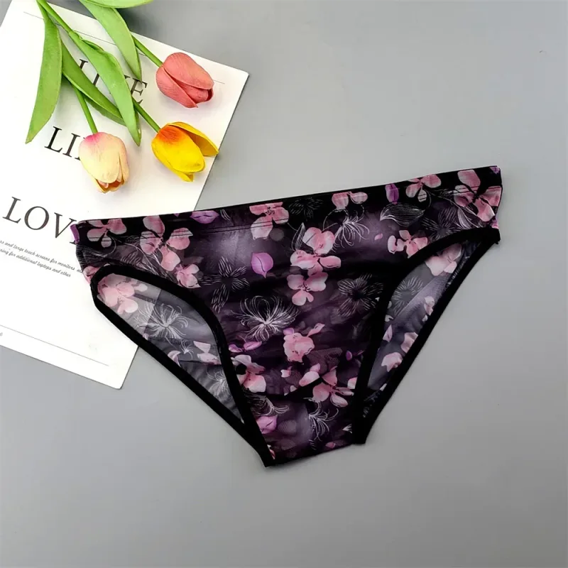 Slip in nylon trasparente da uomo Custodia 3D Intimo bikini maschile leggero Lingerie morbida elastica ad asciugatura rapida XL/XXL/3XL/4XL — image 27