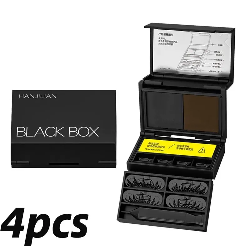 3-in-1 Lower Eyelash Stamp Eyeliner & Mole 3s Fast Application Natural Long-lasting Non-Slipping Portable Eye Makeup Set