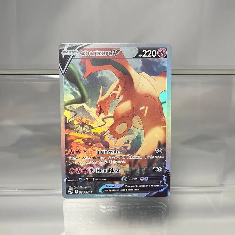 Charizard PTCG Single Collection Card 1st Edition 1996 Vmax Ex Rare Rainbow Card PKM Proxy Cards Toys Gifts — image 12