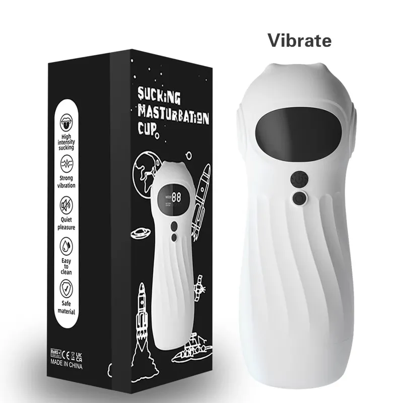 APP Remote Automatic Sucking Male Masturbator Cup Real Vagina Vibration Blowjob Masturbation Heated Sex Machines Toys For Man — image 8