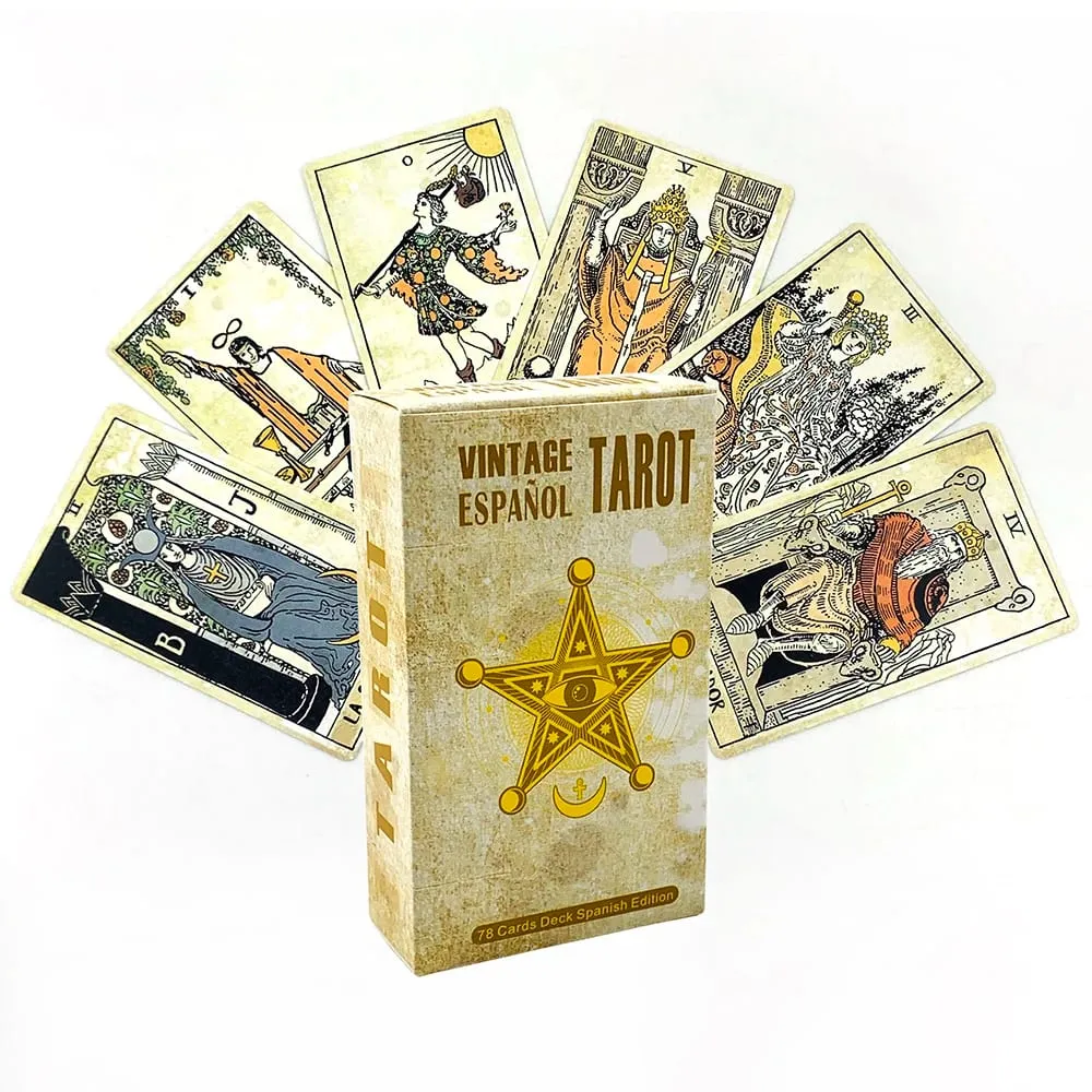 Spanish Tarot Cards 78pcs Tarot Deck Family Leisure and Entertainment Card Games Perfect For Spiritual Guidance & Gift Giving — image 4