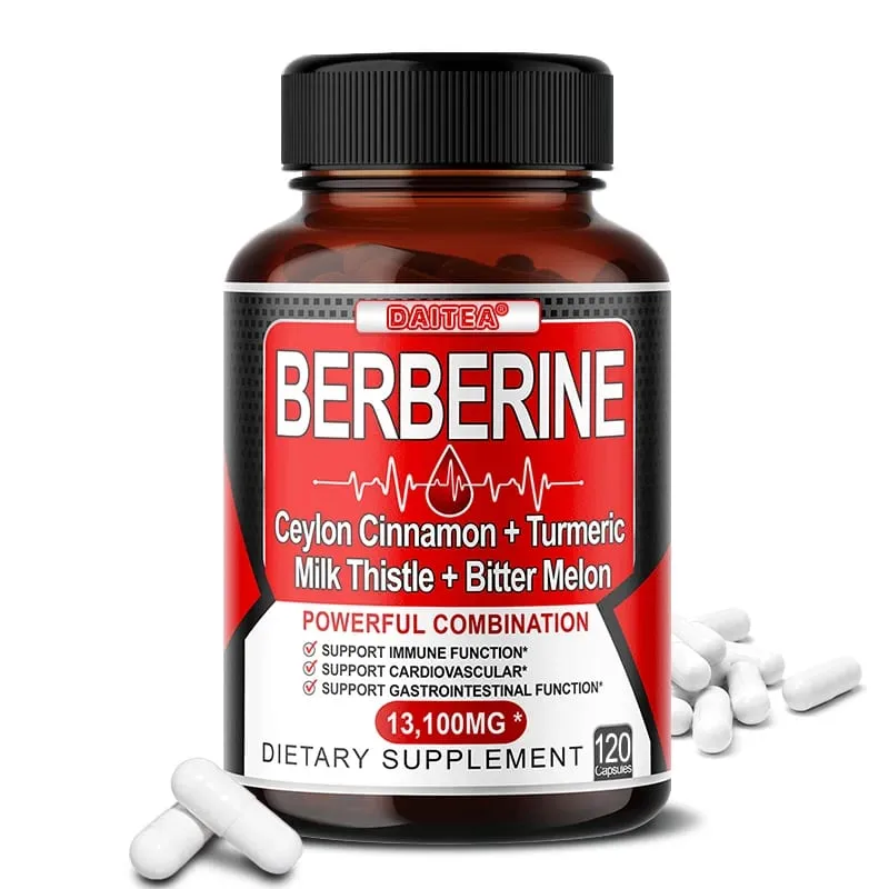 Berberine and Ceylon Cinnamon Capsules-Good for Cardiovascular and Digestive Health Strengthens The Immune System Anti-oxidant