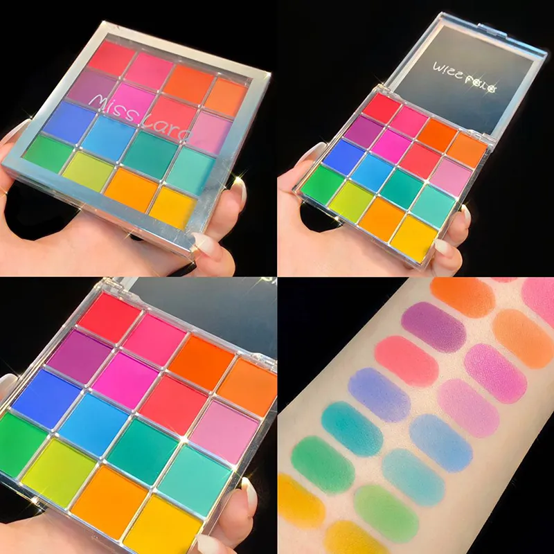 16-Grid Christmas Color Eye Shadow Palette Waterproof Long Lasting Matte Colorful High Pigmented Eyeshadow Eyes Makeup Cosmetics