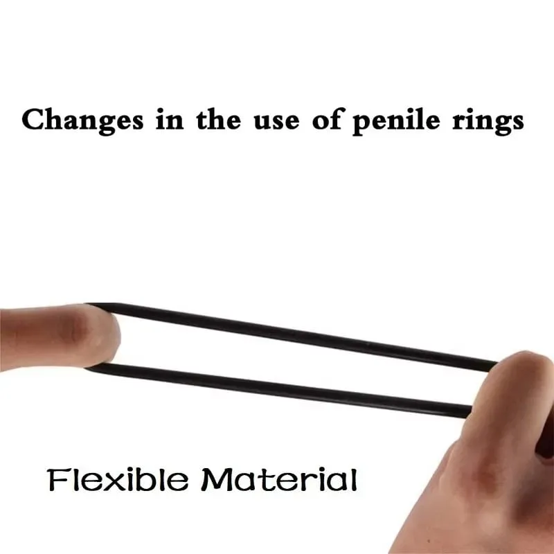 Male Silicone penis lock cock Ring bondage Erection Delay Ejaculation Reusable Enlargement ball stretcher BDSM Sex Toy for Men