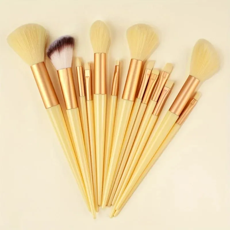 Makeup Brushes Set 13Pcs Premium Synthetic Brush Foundation Powder Blending Concealer Eyeshadow Blush Cosmetics Brushes Travel — image 25