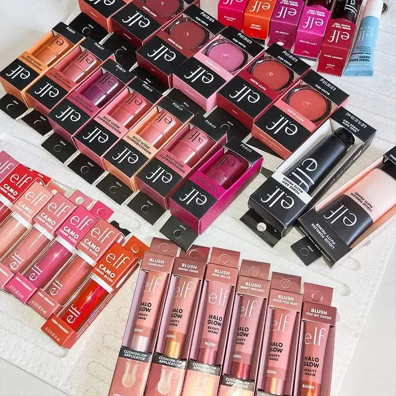 Elf Celebrity Limited Co-branded Double-ended Smooth Lip Liner Peptide Lipstick Lip Balm Liquid Blush Easy-to-Apply Blush Stick