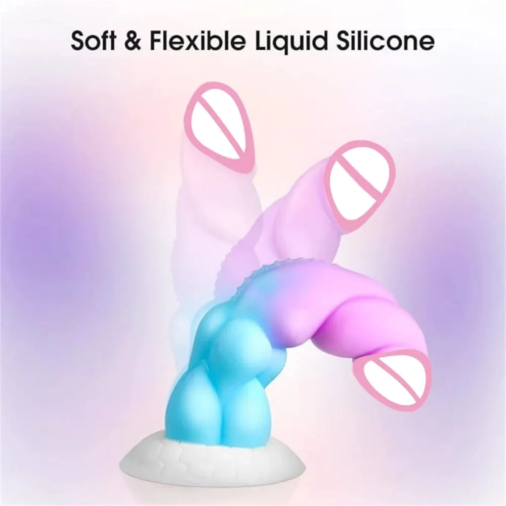 Monster Colorful Anal Dildo for Women Penetration Anal Plug Male Prostate Massage Female Vagina Stimulator Big Butt Plug Sex Toy