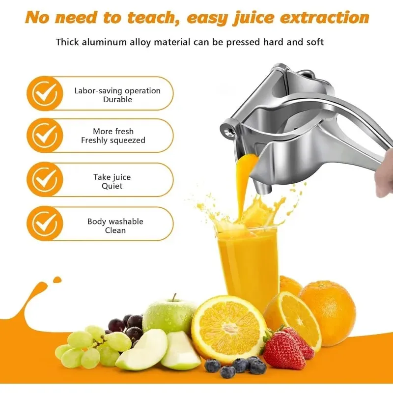 Manual Juicer Fruit Juice Squeezer Detachable Heavy Duty Citrus Squeezer Extractor Tool Premium Quality Metal Alloy Squeezer