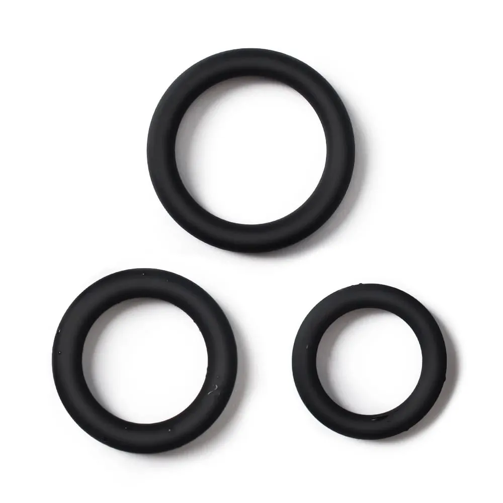 3 Pieces Male Cock Ring Penis Ring Delay Ejaculation Scrotal Binding Ball Stretcher Silicone Cockring Sex Toy For Men — image 6