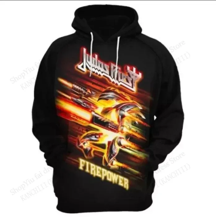Men Hoodies Rock Judas Priest Band 3d Print Graphic Hoodie Men Women Fashion Oversized Hoodies Sweatshirt Coat Unisex Jackets