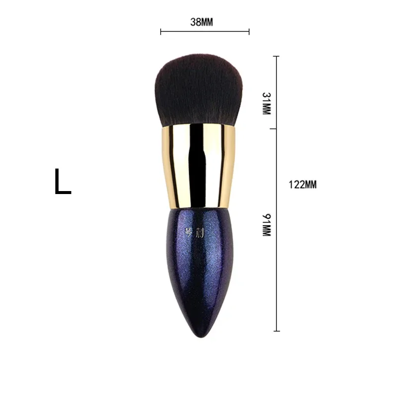 Professional Handmade Make Up Brush Short Handle Face Powder Foundation Brush Soft Synthetic FIber Makeup Brushes