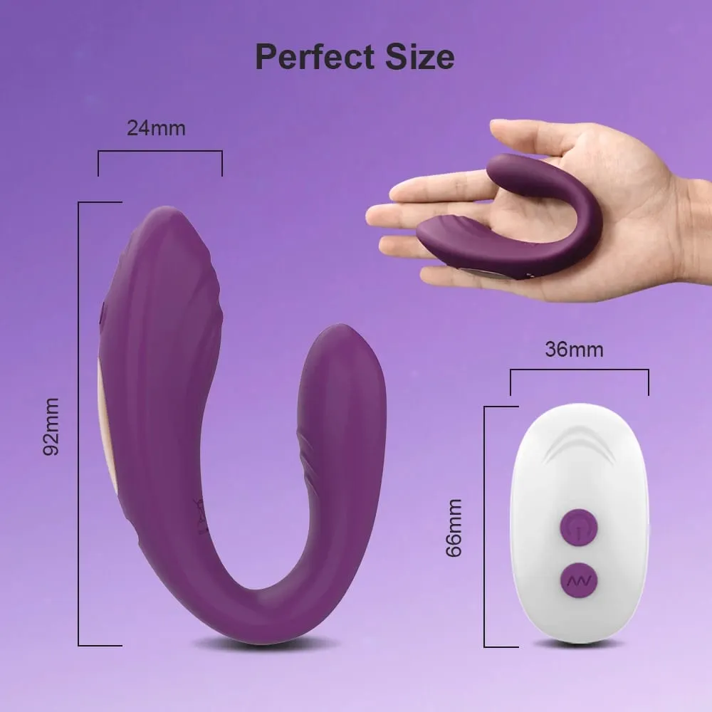 Remote Control Vibrator Female U Type Vibrator Clitoris Stimulate G-Spot Vagina Massage Female Masturbation Sex Toys for Women