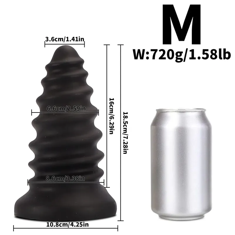 Huge Anal Plug Anal Training Dilator Big Dildo Ass Long Screw Butt Plug Large Gay Sex Toy for Women Men Prostate Massage 18 — image 9