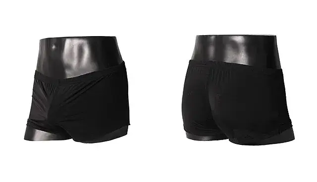Mens Underwear Ice Silk Boxer Shorts homme Solid Mid-rised U Convex Pouch Underpants Cueca Men's Arrow Pants Plus Size M-XXL
