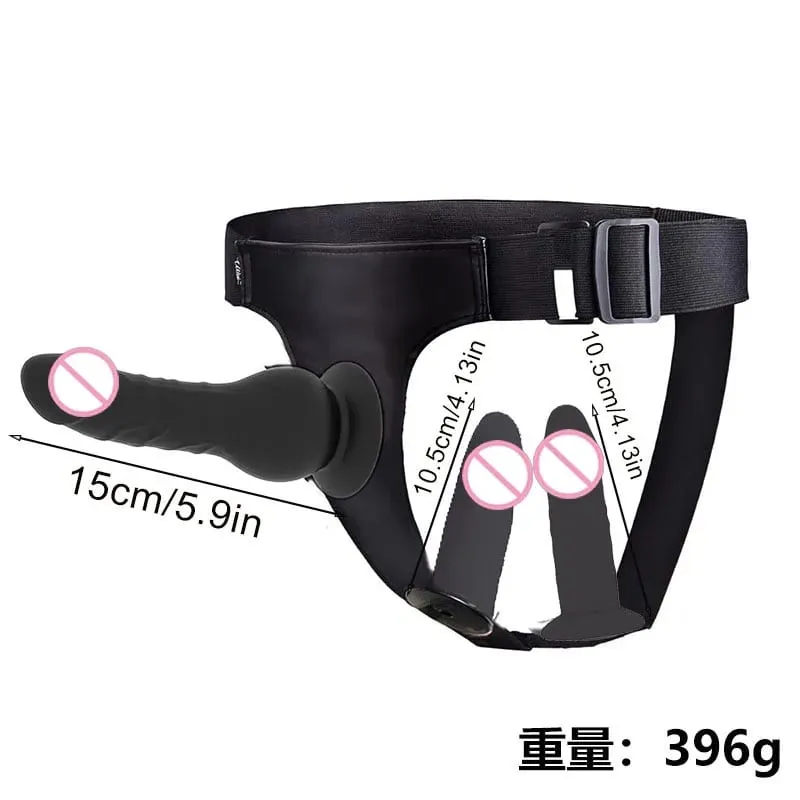 Adjustable Silicone Strap On Dildo Harness Long Slim Pegging Dildo Panties for Women Men Couples Soft Flexible Strap-on Sex To