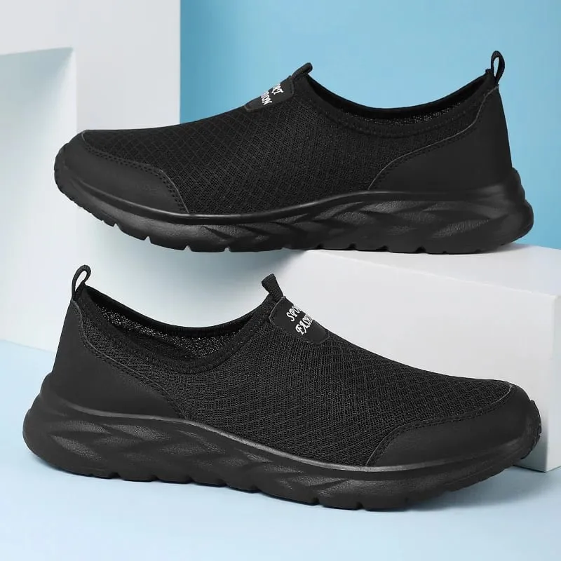 2023 zapatos informales ligeros para hombre, zapatillas informales transpirables antideslizantes para hombre, zapatos planos para caminar al aire libre, talla 40-47