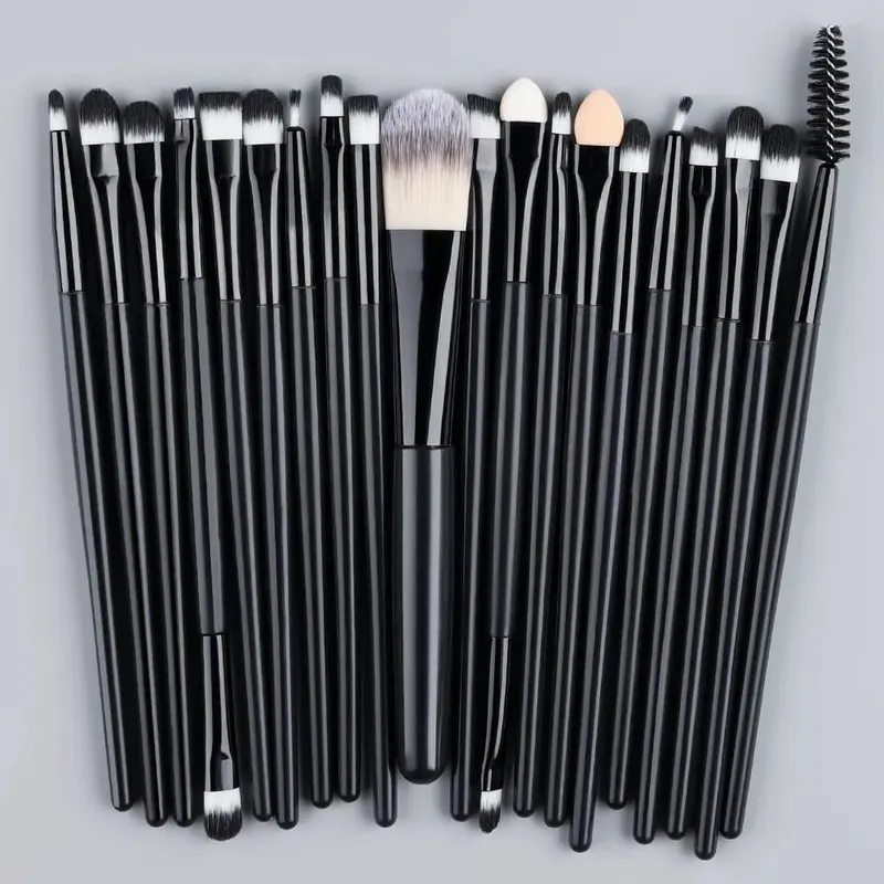 20PCS Makeup Brushes Set for Cosmetics Foundation Blush Powder Eyeshadow Kabuki Blending Brush With Powder Puff Beauty Tools