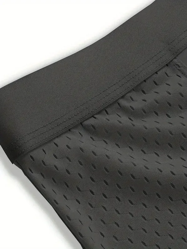 8 Pack Mesh Men's Underwear with Ice Silk Breathable and Comfortable, Fashionable and Sexy Men's Flat Corner Shorts Men Boxer — image 11