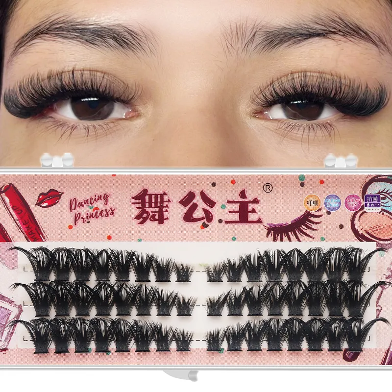 3 Rows DIY Thick Individual Cluster Lash Extensions Segmented Natural Lash Clusters Eye Style Self-graft Lashes Makeup — image 7