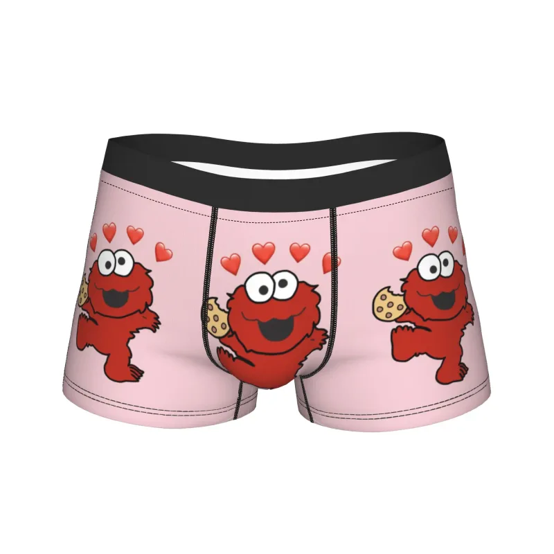 S-Sesames Streets Tango Elmo & Grover Pakaian Dalam Pria Celana Pendek Celana Lucu Boxershorts Bea Cukai Kualitas Kebesaran Celana Dalam
