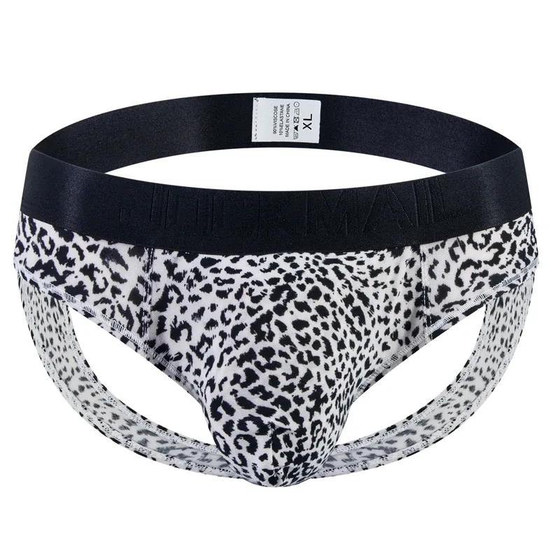 Leopard Print Jockstrap Seluar Dalam Seksi Lelaki Bikini Seluar Dalam Slip Hombre Calzoncillos Hombre Kinckers Seluar Lelaki Cuecas Gay