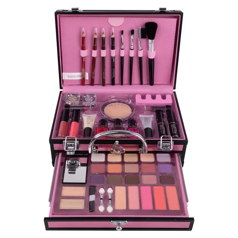 Makeup Starter Kit Professional Make Up Sets With Transparent Case Holiday Beauty Gift Set Starter Cosmetics Full Kits For Women