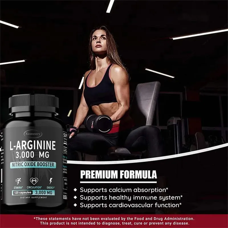 L-Arginine 3000mg - Supports Muscle Growth Vascular Function Boosts Energy Improves Endurance and Promotes Blood Circulation — image 5
