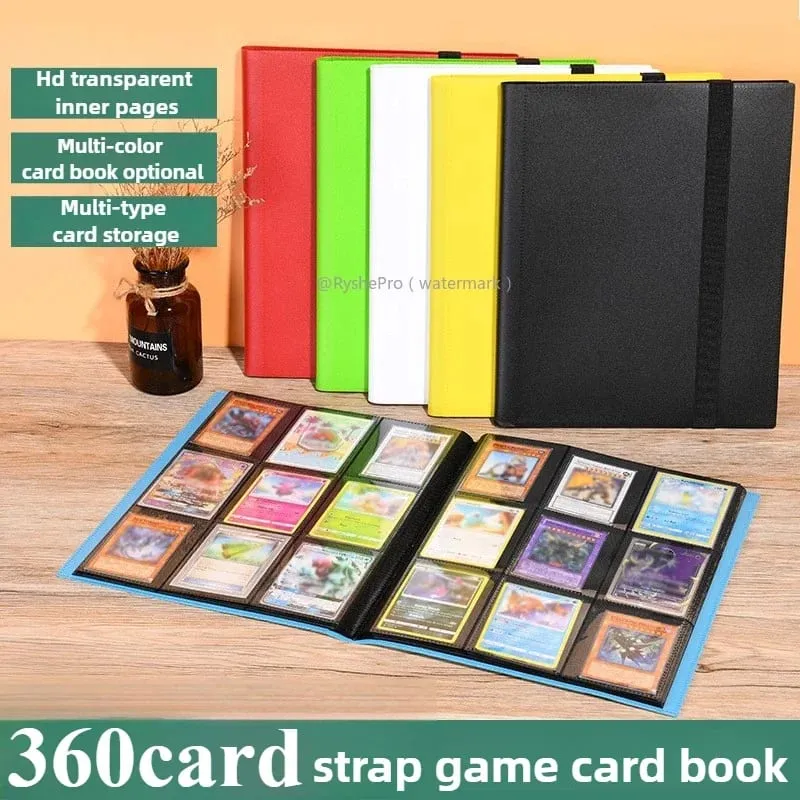 Pořadač karet s 9 kapsami Pořadač s 360 bočním nakládacím albem pro karty her TCG Yugioh MTG Game Card Book